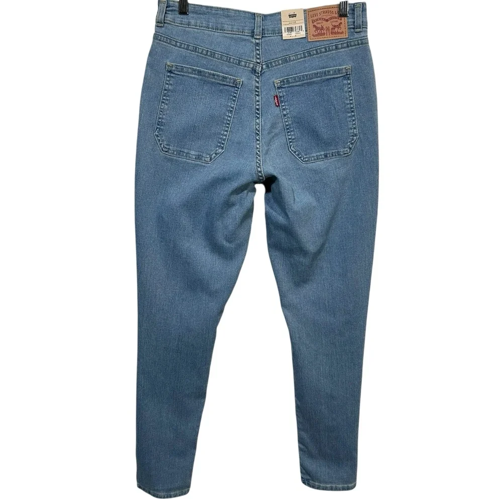 Levis 721 Women's High Rise Skinny Utility Jeans 30x28 Light Blue Denim Stretch